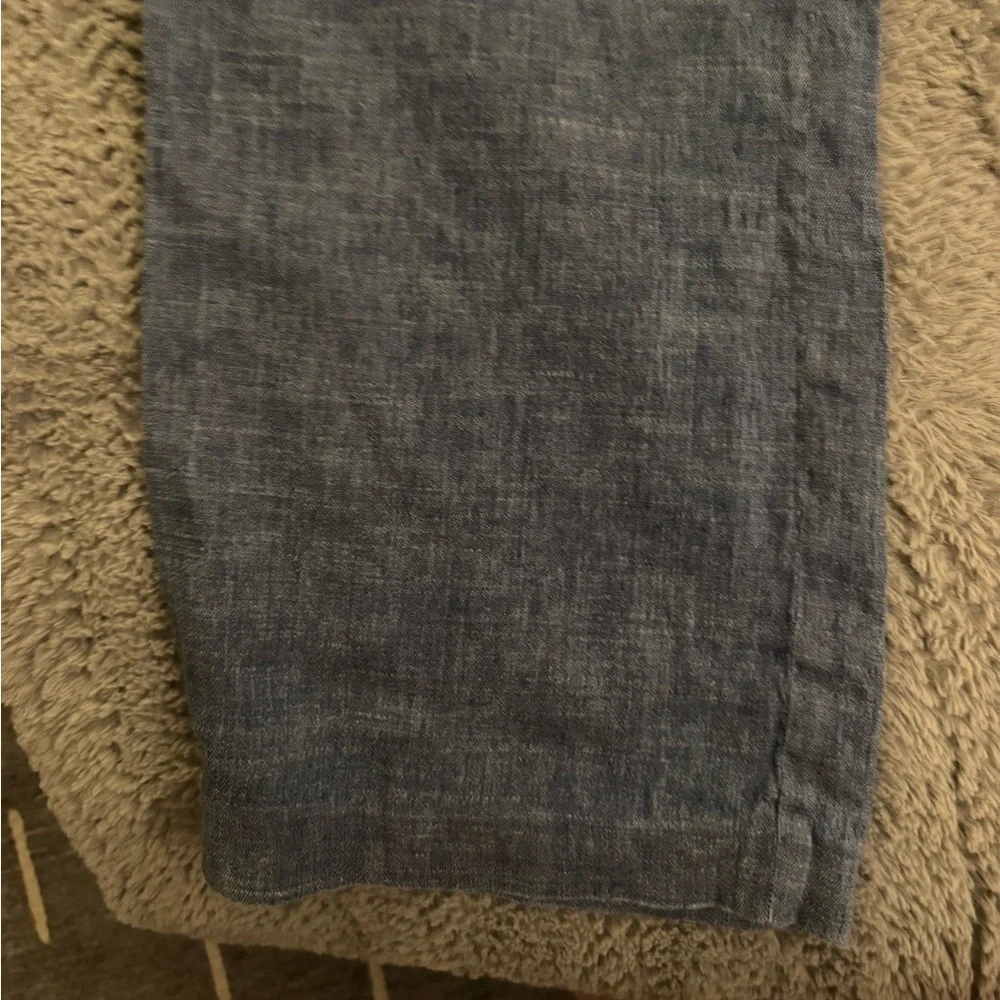 CLUB MONACO Wide Leg Linen-Blend Pants in Heather Gray Size 4 - Picture 15 of 15